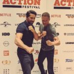 Mark Dacascos Instagram - @thescottadkins Was a blast to be on stage with you! Thank you, Scott! And thank you @theactionfestival @johnwickmovie @lionsgateuk for bringing us together. 🙏🏽❤️🤙🏽 Repost from @thescottadkins • So awesome to spend some time with the incomparable @dacascosmark at @theactionfestival - we need to make a movie together Mark!