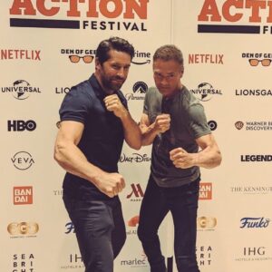 Mark Dacascos Instagram - @thescottadkins Was a blast to be on stage with you! Thank you, Scott! And thank you @theactionfestival @johnwickmovie @lionsgateuk for bringing us together. 🙏🏽❤️🤙🏽

Repost from @thescottadkins
•
So awesome to spend some time with the incomparable @dacascosmark at @theactionfestival - we need to make a movie together Mark!