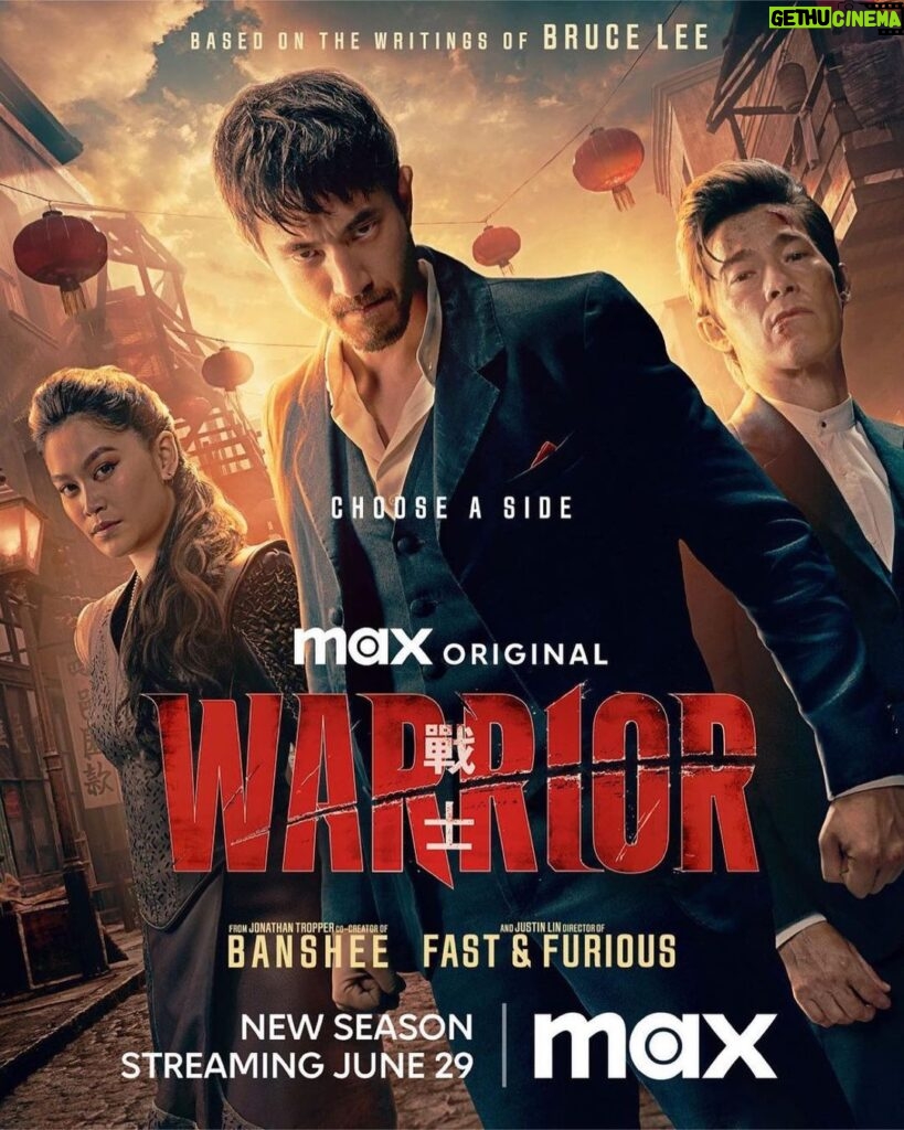 Mark Dacascos Instagram - WARRIOR Repost from @tropperj • So excited to unveil the official and very badass poster for Warrior Season 3! CHOOSE A SIDE! June 29 on @streamonmax