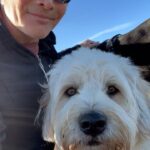 Mark Dacascos Instagram - Aloha & happy weekend! Hope you’re getting enough sleep, water and walking. Hugs from Lulu @wagmorpets #Ruby and me. #breathe #presence #nature #nybchoodie