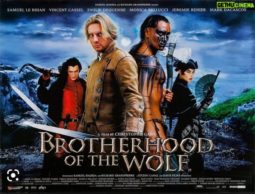 Mark Dacascos Instagram - Brotherhood of the Wolf/ Le Pacte des Loups Repost from @juliedacascos • New 4K special edition director cut is coming out! Check it out if you haven't already. My man is in rare form here...🔥🔥🔥🔥🔥http://www.themoviewaffler.com/2023/05/brotherhood-of-wolf-trailer.html @samuel_lebihan @monicabellucciofficiel @emiliedequenne @vincentcassel #JeremyRenier Directed by Christophe Gans DoP @dan.laustsen