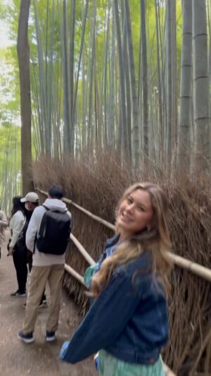 Mark Dacascos Instagram - Aloha and welcome to the Arashiyama-Bamboo-Grove in Kyoto, Japan 🇯🇵 With our daughter @noedacascos 🙏🏽❤️🤙🏽 #nature #breathe #presence