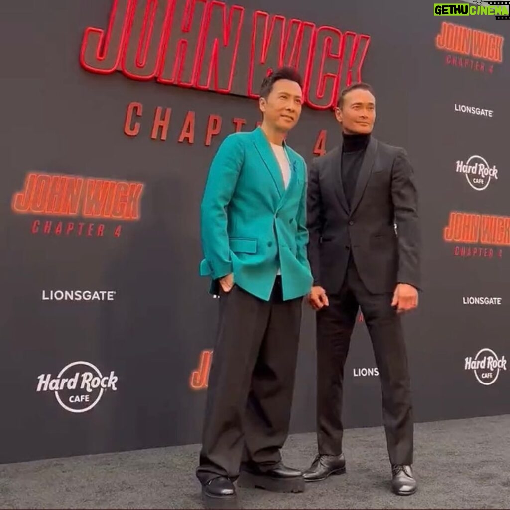 Mark Dacascos Instagram - @donnieyenofficial So honored and happy to have met you. @johnwickmovie @lionsgate 🙏🏽❤️🤙🏽 #grateful