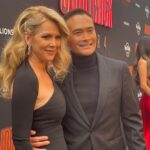 Mark Dacascos Instagram - Repost from @juliedacascos • Hitting the carpet with my love ❤️ @johnwickmovie. Hair and makeup by @annyk.makeup