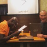 Mark Dacascos Instagram - Lance. That night we had dinner with @stephaniereddick and @juliedacascos I was looking forward to sneaking up on you again this coming Monday @johnwickmovie Guess it’ll have to wait. RIP 💔🙏🏽❤️🤙🏽 Repost from @dacascosmark • When the ninja senses of @thereallancereddick tells him he’s about to have some unexpected company👍🏽 #zerocaughthisbreath #JohnWick3 reunion.