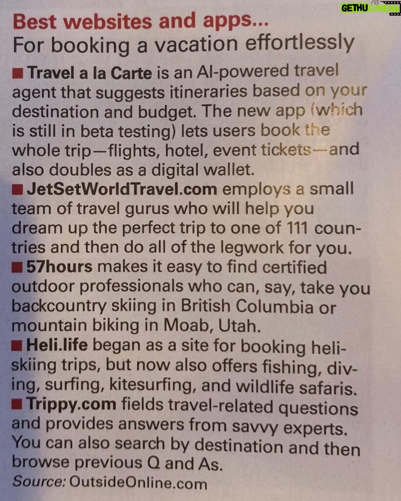 Mark DeCarlo Instagram - @theweekmag lists great apps for planning travel. Expert or novice these apps will help you #travelonyourtongue @travelacarte @jetsetworldtravel @57hours_app