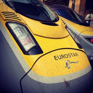 Mark DeCarlo Instagram - Cross country #roadtrips are infamous for splattered windshield bugs.  This cross country ( London-Paris) coach gets covered in a Jackson Pollack masterpiece everyday day