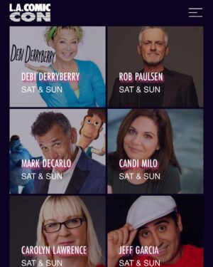 Mark DeCarlo Instagram - @comicconla Saturday 12/3 @ 11am. The WHOLE CAST will be reading a live episode on stage… with some of YOU will act with them. See ya there. Btw, Megan Cavanagh will be there too but her photo didn’t fit in this one #jimmyneutron