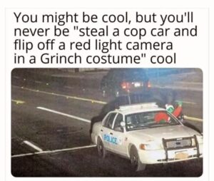 Mark DeCarlo Instagram - Being THAT COOL: Something to aspire to in 2024. Merry Christmas & Happy Holidays to all.  #xmas #police #floridaman #cars #santa