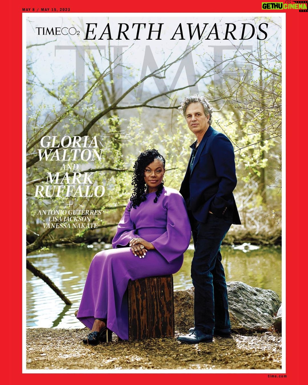 Mark Ruffalo Instagram - We are honored to be recognized by the inaugural @TIME CO2 Earth Awards! We are grateful that they see the work @100isnow and our grantee partners are doing to create a more equitable and sustainable world. This award is for all the frontline leaders, organizers, movement builders, and the power that the grassroots has been building for decades. Please join us in celebrating the other honorees: @vanessanakate1, @lisapjackson, and @antonioguterres! Physical copies of the magazine will be on newsstands April 28!