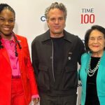 Mark Ruffalo Instagram - Beyond humbled to speak at the #TIME100 Summit and receive the inaugural @time CO2 Earth Award, alongside my sister @gloriawalton and the other incredible honorees. None of this would be possible without the valiant work of @100isnow and our grantee partners—whose stories are often underrepresented due to the intersection of racial and climate injustice. Thank you TIME for letting us center their perspectives as they lead us to a more just future.