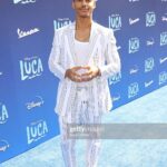 Mark St. Cyr Instagram - LUCA made me cry so much I became a sea monster 🧜‍♂️ style: @jareddepriest suit/shoe: @dolcegabbana jewelry: @johnhardyjewelry #pixarluca #dolcegabbana #redcarpetfashion #hsmtmts The El Capitan Theatre