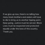 Mark St. Cyr Instagram - Keep going. Thank you. ✊🏽🙏🏽⁣ ⁣ #blm #blacklivesmatter #georgefloyd #justiceforgeorge #policebrutality