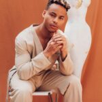 Mark St. Cyr Instagram - In a melanated mood 📸: @theemmaexperience 🧥: @cosstores style: @jareddepriest 👡: @kennethcole #mensfashion #cosstores #hsmtmts Los Angeles, California