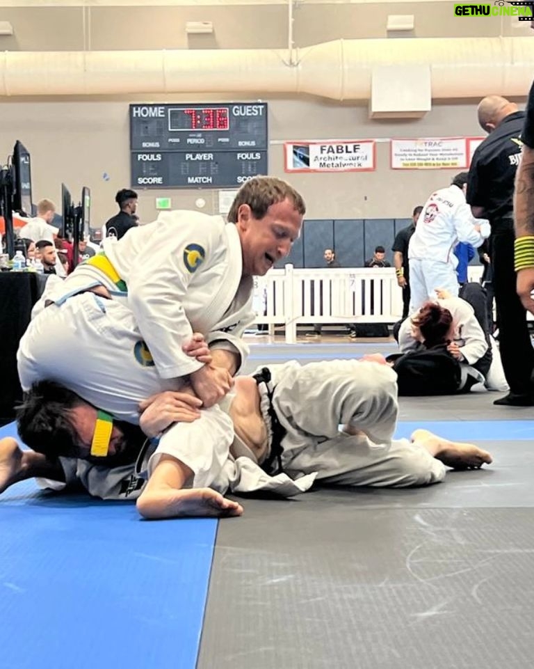 Mark Zuckerberg - 568.9K Likes - Competed in my first jiu jitsu tournament and won some medals 🥇🥈 for the Guerrilla Jiu Jitsu team. Thanks to @davecamarillo @khaiwu @intense0ne for training me!