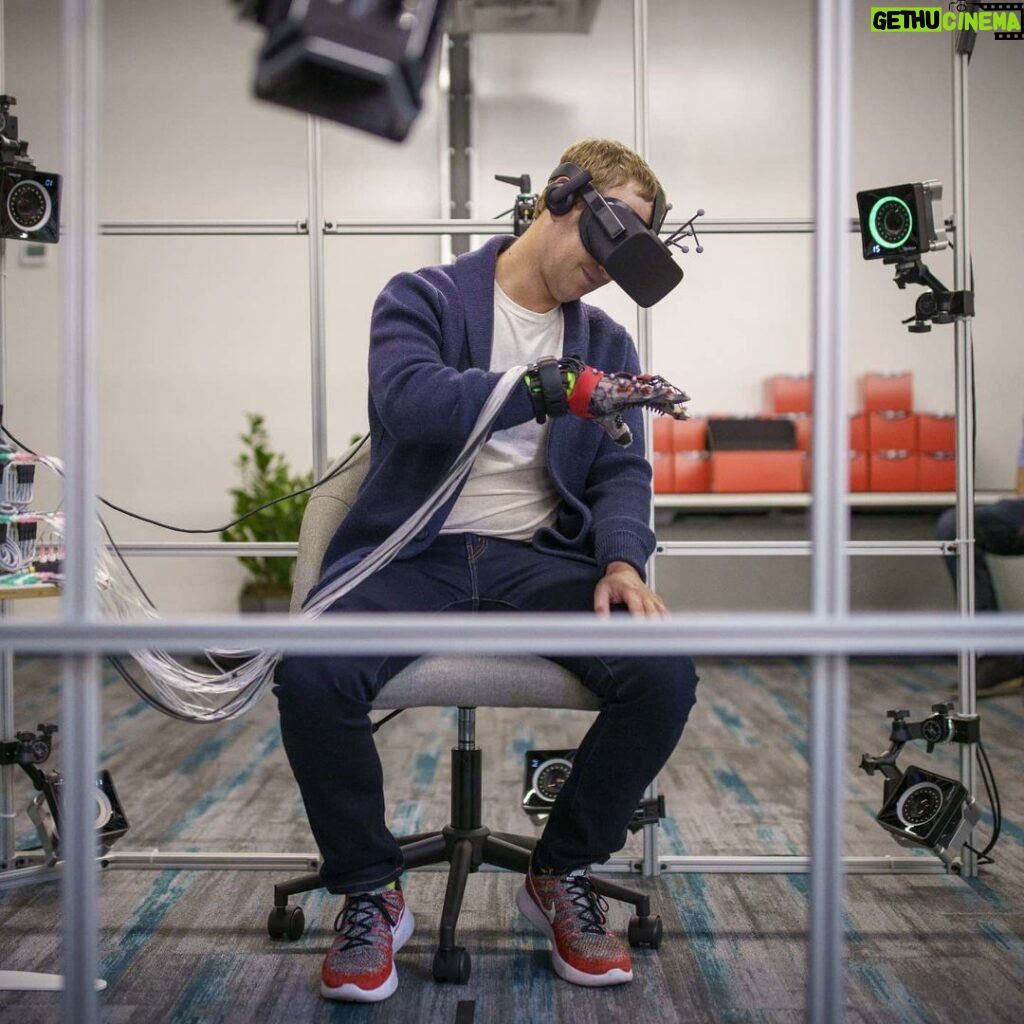 Mark Zuckerberg Instagram - Meta's Reality Labs team is working on haptic gloves to create a realistic sense of touch in the metaverse. One day you'll be able to feel texture and pressure when you touch virtual objects.