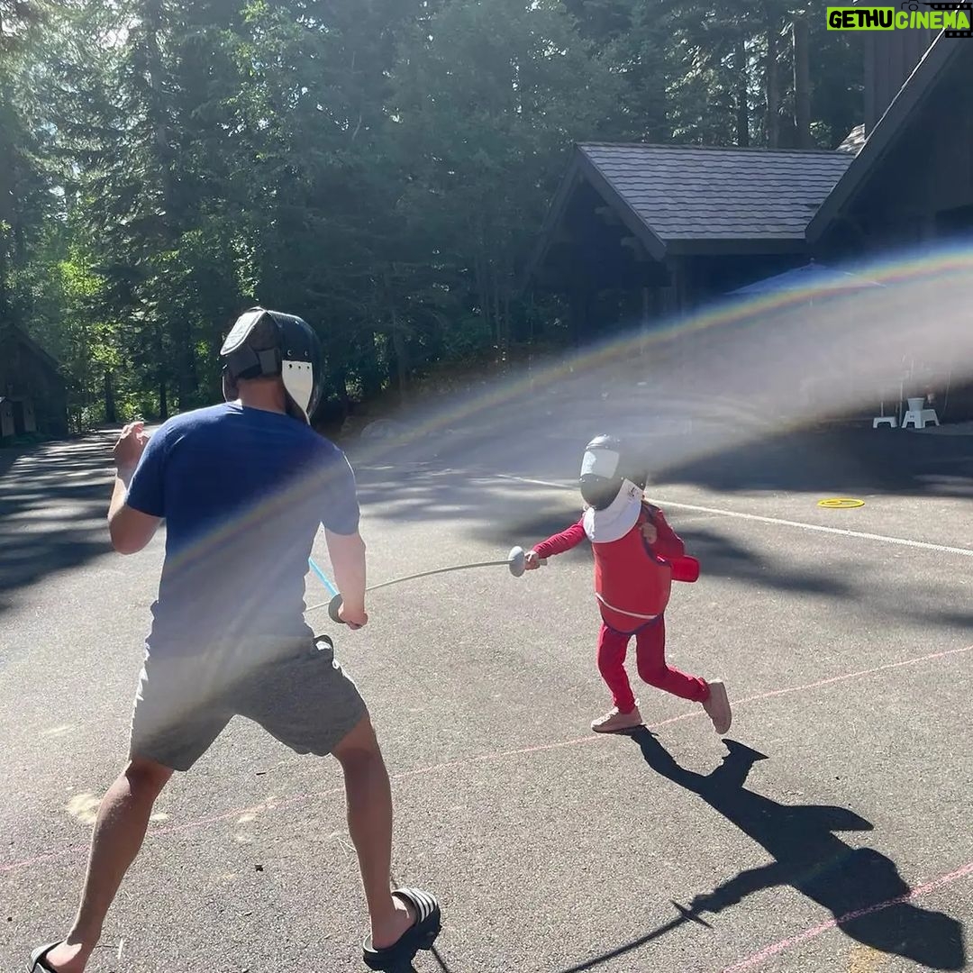 Mark Zuckerberg Instagram - I haven't fenced in a long time, but watching Lee Kiefer at the Olympics inspired me to start teaching Max. She loves it.