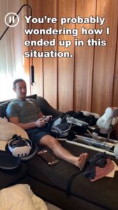 Mark Zuckerberg Instagram - Recovery is going well so far. But for those wondering how I got here... 🙃