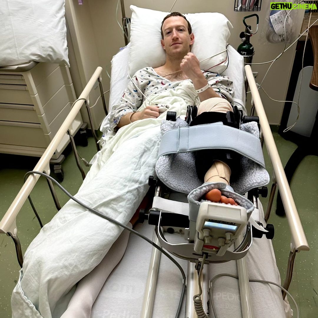 Mark Zuckerberg - 838.6K Likes - Tore my ACL sparring and just got out of surgery to replace it. Grateful for the doctors and team taking care of me. I was training for a competitive MMA fight early next year, but now that's delayed a bit. Still looking forward to doing it after I recover. Thanks to everyone for the love and support.