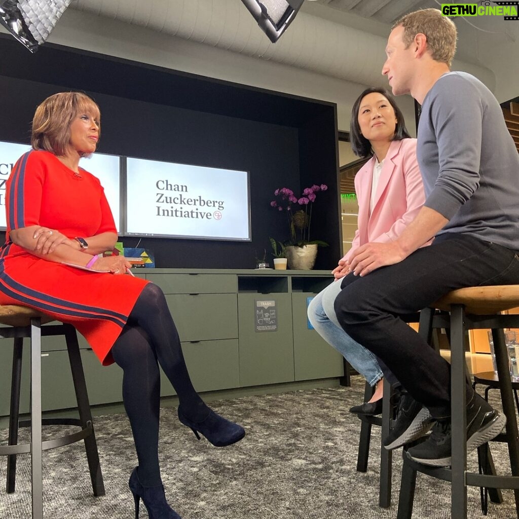 Mark Zuckerberg Instagram - Thanks to @gayleking for visiting our home to talk about our work at the @chanzuckerberginitiative! Four years ago when Max was born, we committed to giving away 99% of our wealth. Priscilla and I talked with Gayle about our work, our family, and our partnership, and we shared some highlights from CZI's annual letter. Gayle's piece is here: https://www.cbsnews.com/news/facebook-ceo-mark-zuckerberg-wife-priscilla-chan-inside-their-home-family-life/