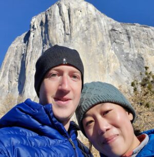 Mark Zuckerberg Instagram - Beautiful weekend outdoors. I love our national parks. I can't imagine climbing this though.