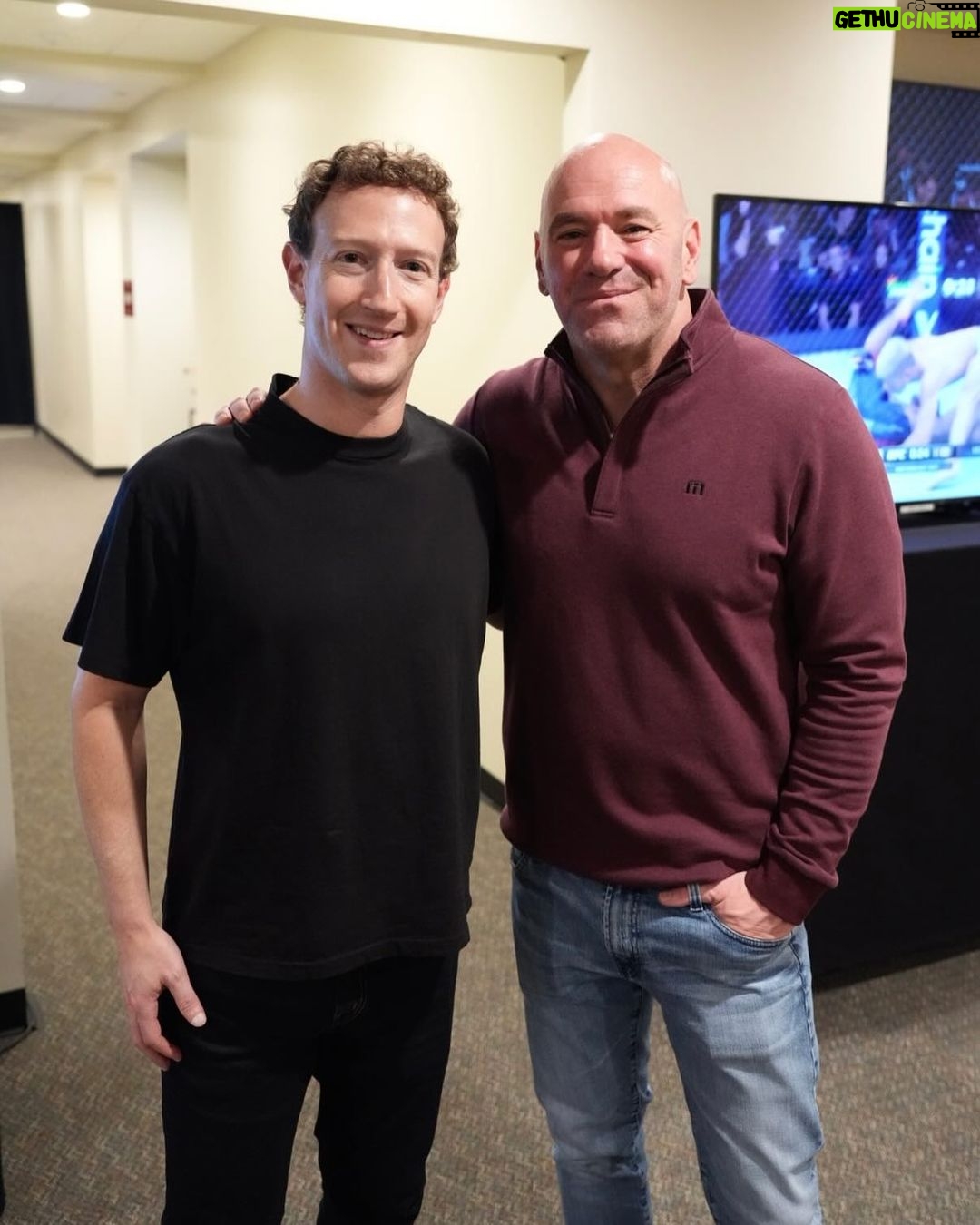 Mark Zuckerberg Instagram - @zuck #UFC298