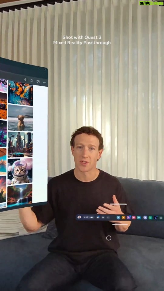 Mark Zuckerberg Instagram - I tried Vision Pro. Here's my take, shot with Quest's high resolution mixed reality passthrough.