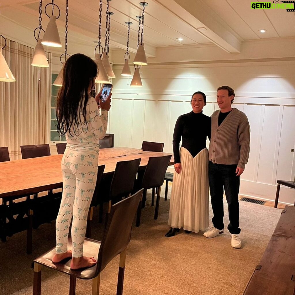 Mark Zuckerberg Instagram - Our daughter Max gave us her highest compliment (that we look like we belong at Hogwarts) and really wanted to take our photo as we headed out for date night.