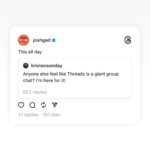 Mark Zuckerberg Instagram - Threads reached 100 million sign ups this weekend -- within five days of launching. Thanks to all of you who are making this fun and friendly!