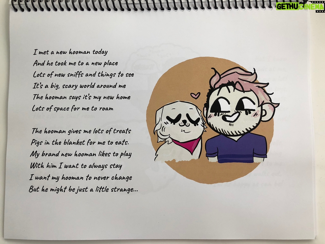 Markiplier Instagram - Amy organized a project with a bunch of artists/authors (captioned on image 10) to make me the best birthday present I’ve ever seen. It’s a book written by Chica about her “Number One Hooman” For those of you who don’t know Amy is the absolute best at gifting in the entire world and this was the most heartwarming present I could have ever asked for. I love my girls so damn much! Not all pages were able to fit in this post but I wanted to share what I could!