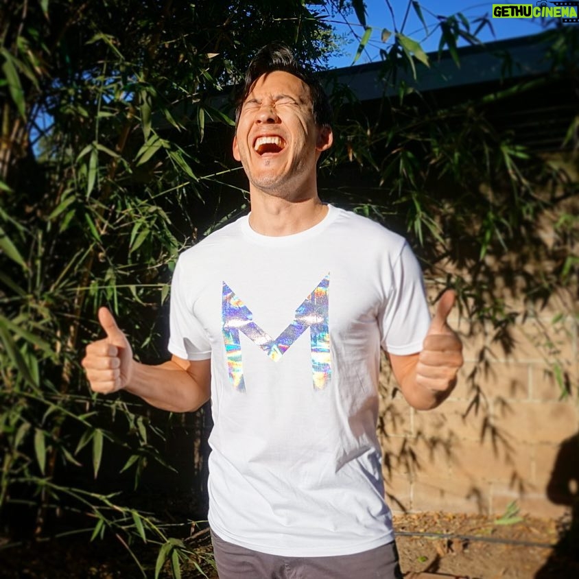 Markiplier Instagram - Brand new holographic shirt available at www.markiplier.com!!