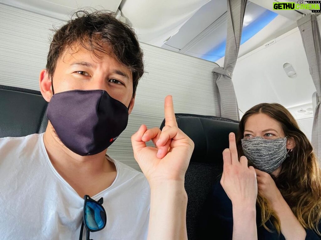 Markiplier Instagram - Stuck next to this nerd on the way home @liotipton …it’s gonna be a long flight… Oh also we’re done filming The Edge of Sleep!
