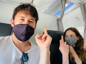 Markiplier Instagram - Stuck next to this nerd on the way home @liotipton …it’s gonna be a long flight…

Oh also we’re done filming The Edge of Sleep!