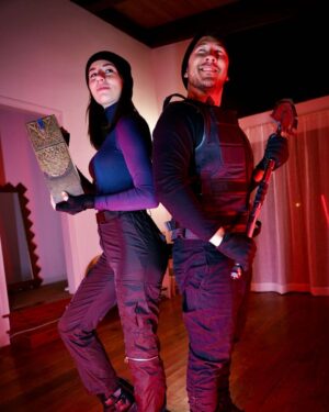 Markiplier Instagram - Partners in crime.

Amy and I went on a Heist for Halloween.