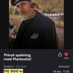 Marko Lehtosalo Instagram - Tack för att vi fick vara med och bidra till en väldigt god sak. Grattis till vinnaren. @musikhjalpen @tradera
