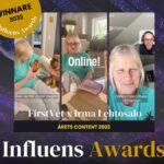 Marko Lehtosalo Instagram - Haha återigen livs levande bevis på att det aldrig är försent. Mamma tillsammans med firstvet vann årets content på Influens awards. Mamma tror ju iofs fortfarande när ordet influencer nämns att vi pratar om influensa. Utsedd till årets raket av medieakademin och nu årets content där stora namn som H&M och Fanta t ex var med och tävlade. Så jävla kul. Mamma, Firstvet och reklambyrån Redgert Comms stort grattis till er! Störst tack alla som röstade ❤️ Trevlig helg! 😊 @firstvet @redgertcomms