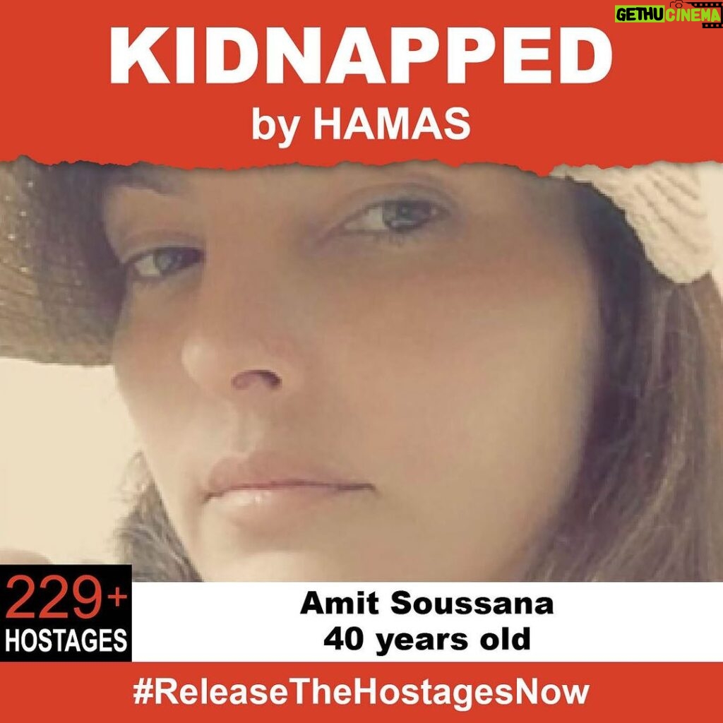 Marla Sokoloff Instagram - Amit was kidnapped by Hamas terrorists that invaded Israel on October 7th. She is among over 229 hostages being held captive in Gaza in unknown conditions for over three weeks. Amit needs to be safely released along with all hostages! Release Amit now! #ReleaseTheHostagesNow #NoHostageLeftBehind To see photos of all of the hostages and to share a poster yourself, please visit @kidnappedfromisrael