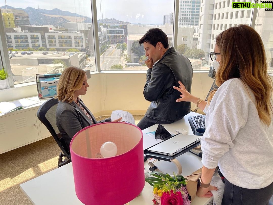 Marla Sokoloff Instagram - Me and my RBF had the most incredible time on our latest movie, The Pass. Special shout-out to the hardest working crew in town and, truly, the dreamiest cast ever. ✨ 📷: by sneaky @dp_yellen . . #thatsawrap #onset #femalefilmmakerfriday #femaledirector