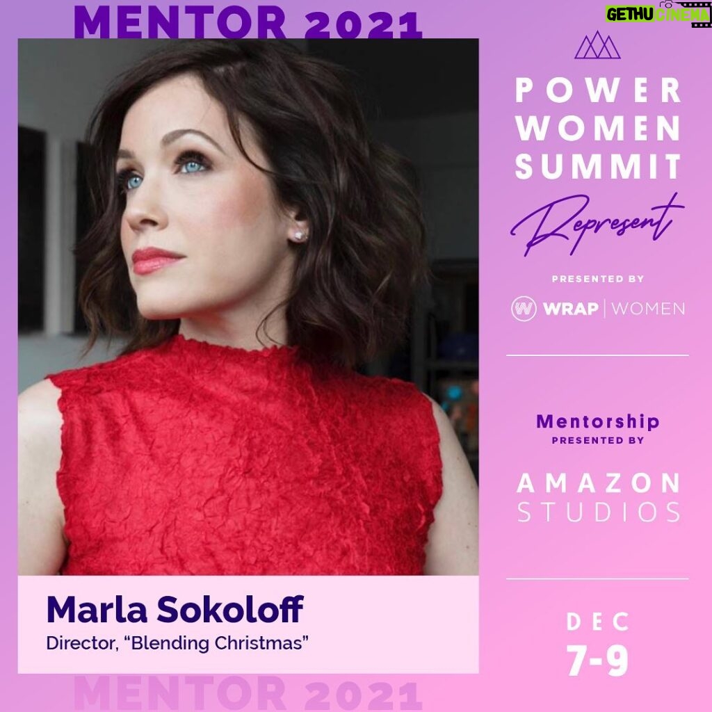 Marla Sokoloff Instagram - I am beyond excited to participate as a mentor at this year's #powerwomensummit - the largest annual gathering of influential women in entertainment, media, and technology. Registration is free and I truly look forward to chatting about directing, acting, and all the things! Link in bio to sign up! @thewrap @wrapwomen