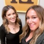Marla Sokoloff Instagram - Yesterday’s press day look was so kindly created at the crack of dawn by two very talented women. (Trust me on the before.🧟‍♀️) @susielynnmakeup & @ashleyrayhair so grateful to you both! Dress was @rachelpally & my coat is @loft. 🖤🤍🖤