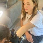 Marla Sokoloff Instagram - ✨Three stars for my girls. A big one, a medium one, and a small one for our new tiny girl. I love the placement as much as the design, so when I lose sight of things I can look down and be reminded of what’s most important in my life. Thank you @cachotattoo for literally gracing me with not only your talent but your kind and gentle soul. (And patience!) Big thanks to my girls at @goodcarmastudio for making the connection. ✨ #sorrymom