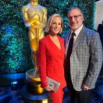 Marlee Matlin Instagram - A lovely afternoon at the @theacademy Nominee Luncheon. So proud to be a Governor and honor all the worthy nominees. Make sure to watch the #Oscars on March 10. It starts one hour earlier and I’ll be there! Glam by @craiggangi and @hayleyaston. Styling by @msjordanjohnson with @akrisofficial wool blazer and pants, @byfar_official pumps @rogervivier Clutch. Jewelry @azlee_ And husband, Kevin: mine 😜 Beverly Hills Hilton