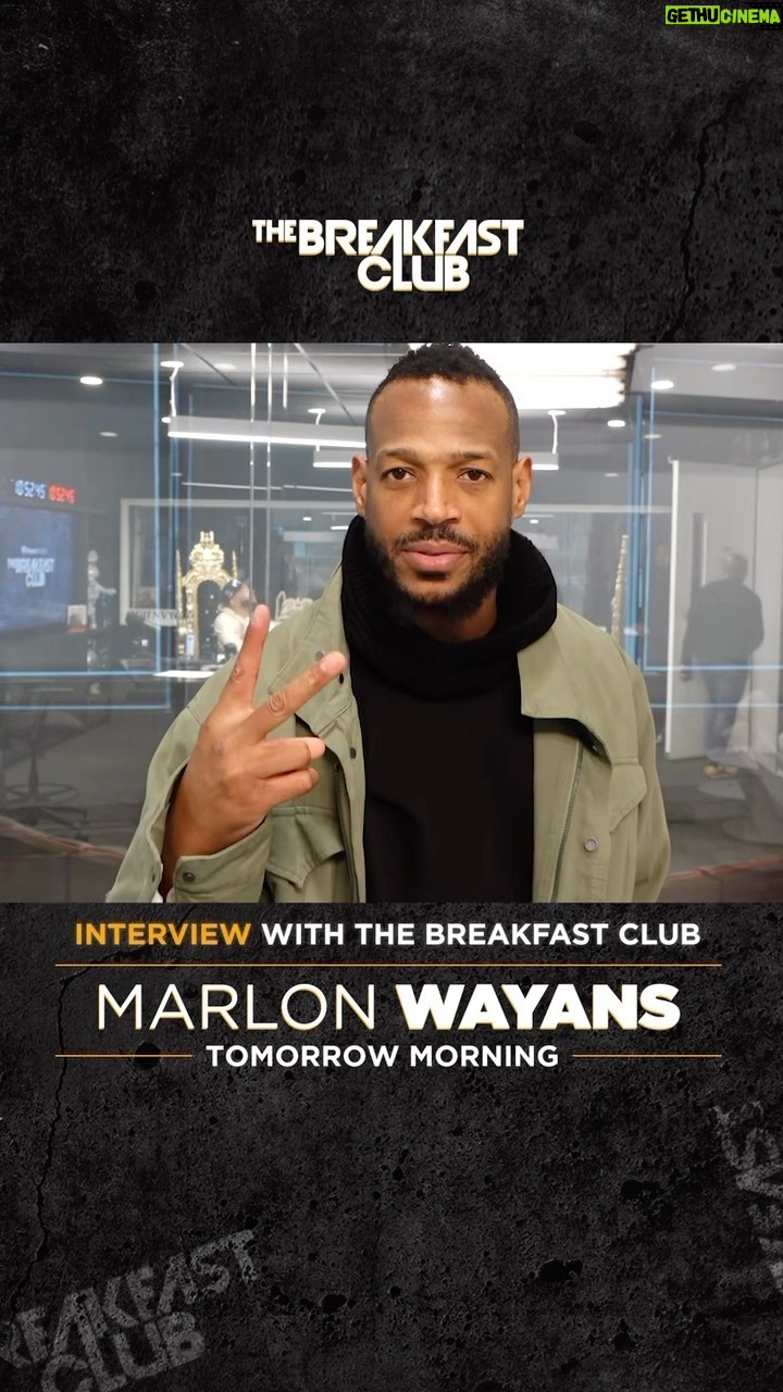 Marlon Wayans Instagram - 🚨 @marlonwayans will be bringing the 😂tomorrow discussing upcoming shows, projects and more on #TheBreakfastClubBET! ➡️Set your alarms to listen in live from 6a-10a locally or on the 🆓 @iHeartRadio app ! You can catch us live at 9a on @bet