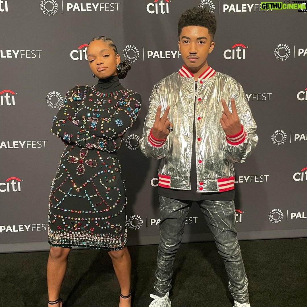 Marsai Martin Instagram - MILESSS Happy Birthday to my forever twin!! I can’t imagine myself growing up/learning life with anyone else. Welcome to adulthood boi!! I love you sososo much♥️ #wondertwinpowersactivate 🤞🏾