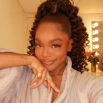 Marsai Martin Instagram - been hella busy since my bday, but I wanted to take some time to say thank you for all the birthday love!! blessed beyond measure 🪷