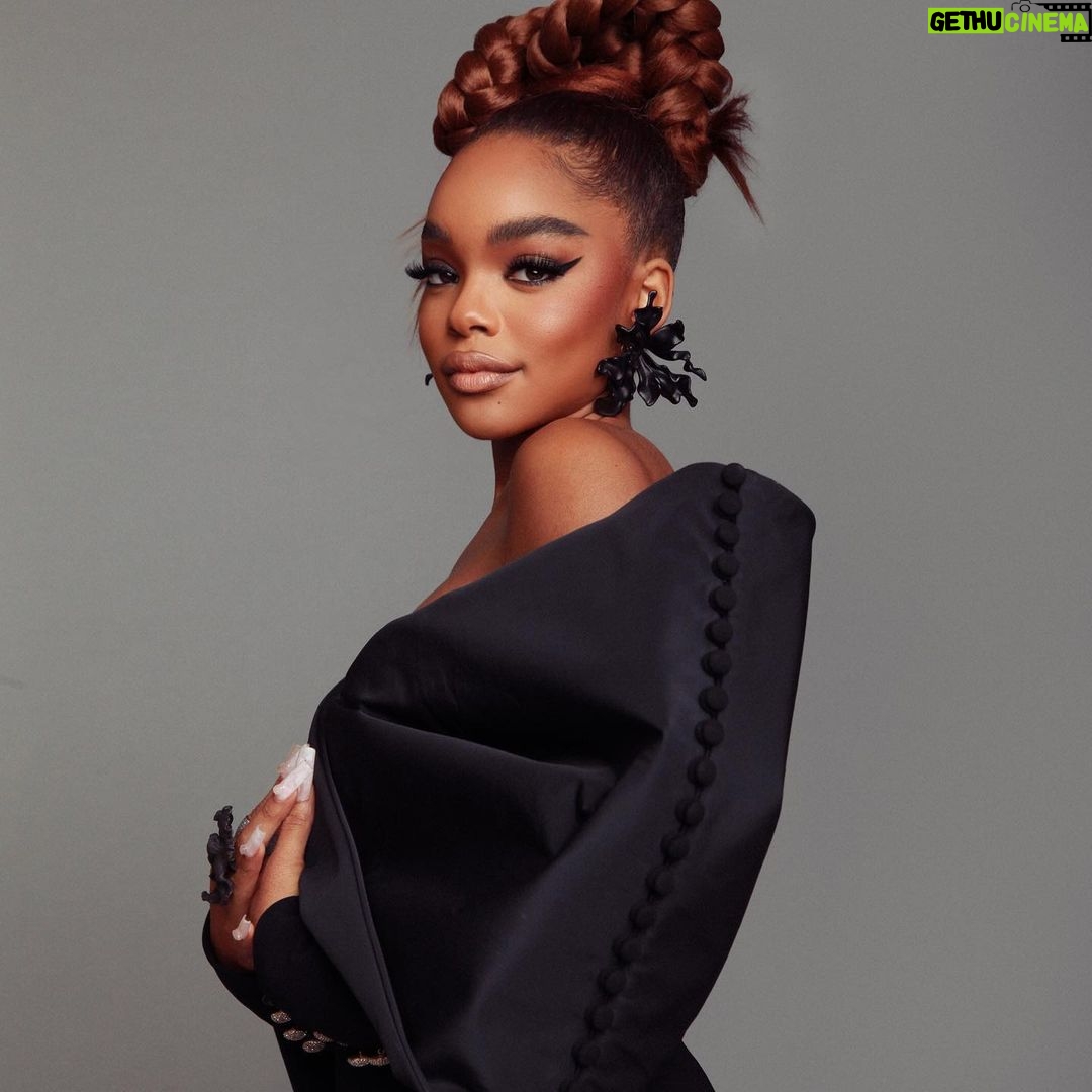 Marsai Martin Instagram - @blackpanther wakanda forever premiere 🖤