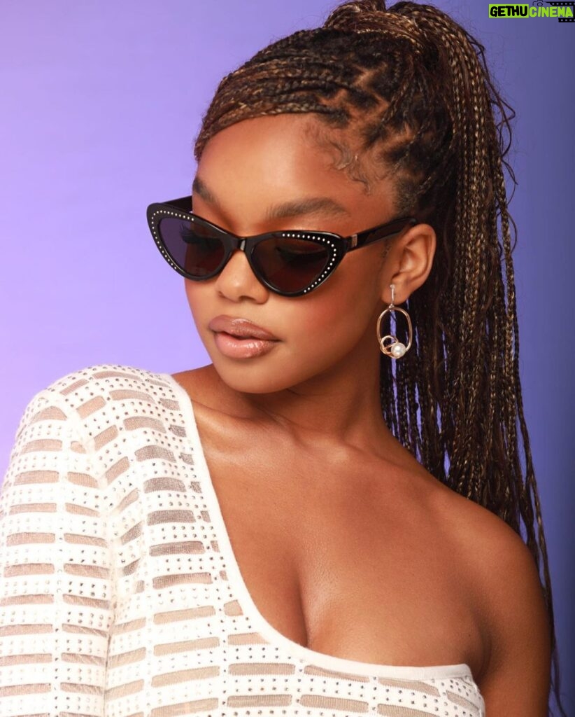 Marsai Martin Instagram - 🎁 HOLIDAY GIVEAWAY! 🎁 NEW DROP!! I curated some more really cute styles for this one, so I know everyone will find their perfect pair of eyeglasses, + sunglasses too! @glassesusa will be selecting FIVE winners, who will receive a FREE pair of glasses from my collection. ⁠#FourEyes are better than two. #GlassesUSA Here’s how to enter: 🤍 Like this post 🤍 Make sure you’re following me + @glassesusa 🤍Tag three of your friends in the comments  Link in bio to shop the drop 😎 *No purchase necessary to enter or win the giveaway. Giveaway starts 11/01 at 12:00AM PST and ends 11/06 at 11:59PM PST. Entries must be received in that period of time in order to qualify. Giveaway is open to those who are 18+ years of age as of 11/06/2023. Winner will be announced via @glassesusa’s stories and will be sent a DM on 11/07/2023. Contest Terms and Conditions are online at https://www.glassesusa.com/contest-terms Please contact community@glassesusa.com with any questions on these terms and conditions.