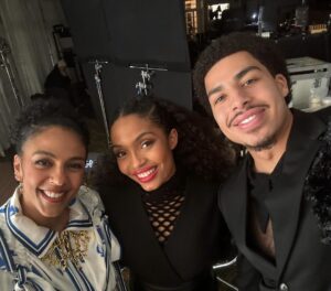 Marsha Thomason Instagram - Another year around the sun! Rang in my birthday with these two brilliant people on set last night, such a pleasure to work with. Here’s to another 365!