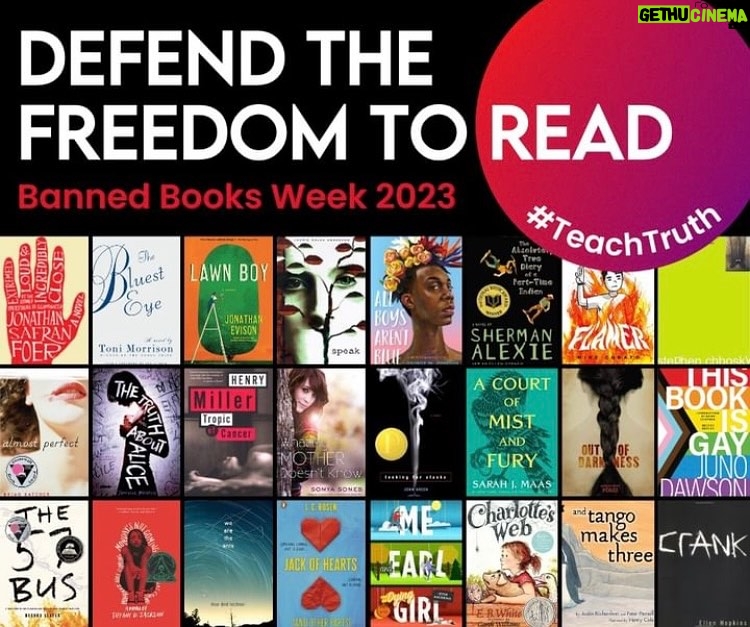Marsha Thomason Instagram - BANNED BOOKS WEEK 2023. 2,571 unique titles were targeted by censors in 2023. That’s an increase from the 1,858 titles targeted in 2021. The vast majority of those titles were written by or about members of the LGBTQIA+ community or by or about Black, Indigenous and people of color. Check out the link in my bio to Pen America who have been protecting the freedom of literature for 100 years. #bannedbooks #bannedbooksweek #bannedbooksweek2023