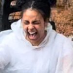 Marsha Thomason Instagram - I could be balling my eyes out crying in this photo, but I’m actually laughing my head off on Grizzly River Run, my all time favorite ride @californiaadventurepark. Boy do I love that ride!!